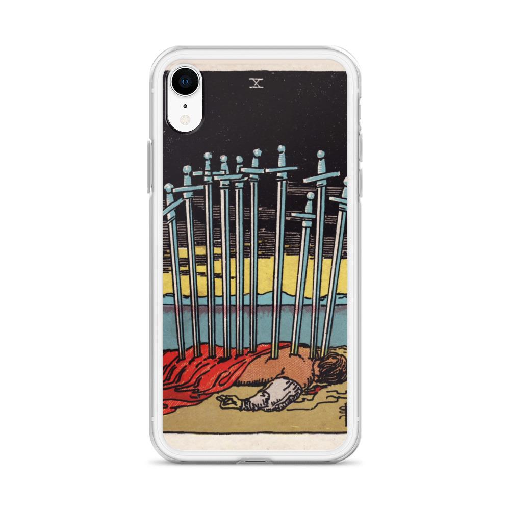 10 of Swords iPhone Case Phone case Nirvana Threads 