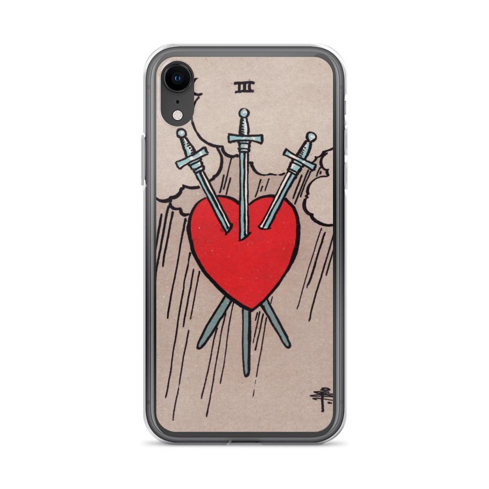 3 of Swords iPhone Case Phone case Nirvana Threads iPhone XR 