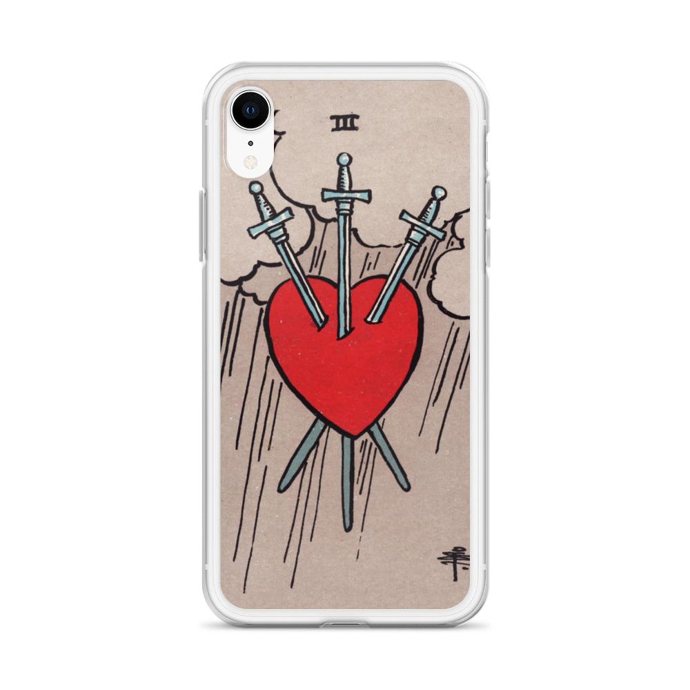 3 of Swords iPhone Case Phone case Nirvana Threads 