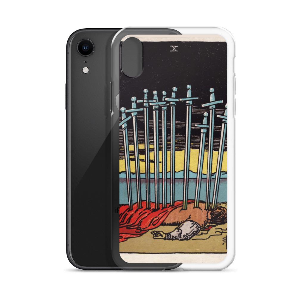 10 of Swords iPhone Case Phone case Nirvana Threads 