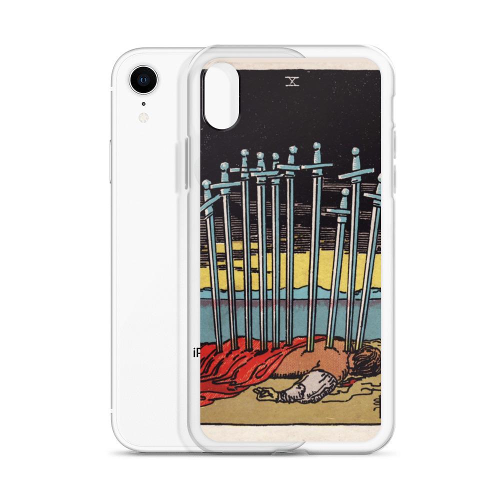 10 of Swords iPhone Case Phone case Nirvana Threads 