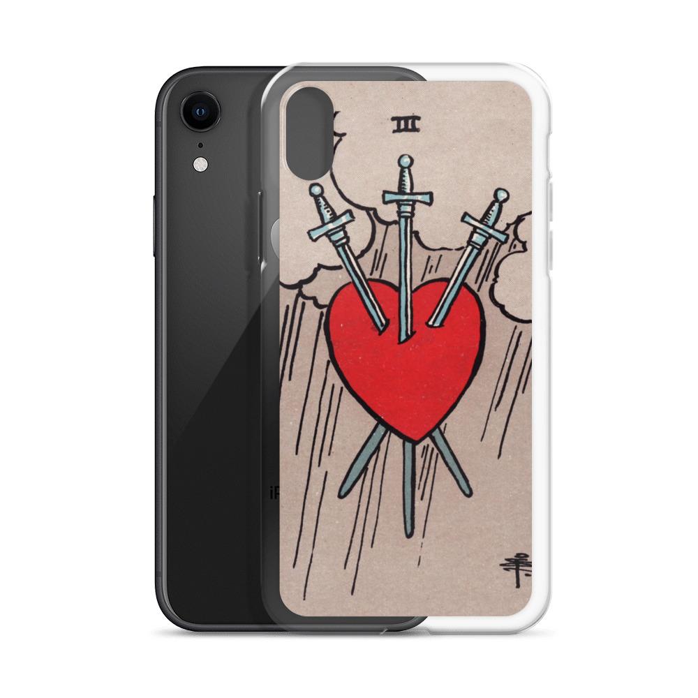 3 of Swords iPhone Case Phone case Nirvana Threads 
