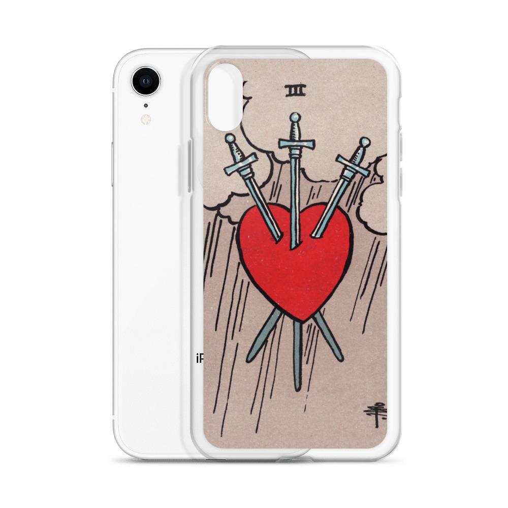 3 of Swords iPhone Case Phone case Nirvana Threads 