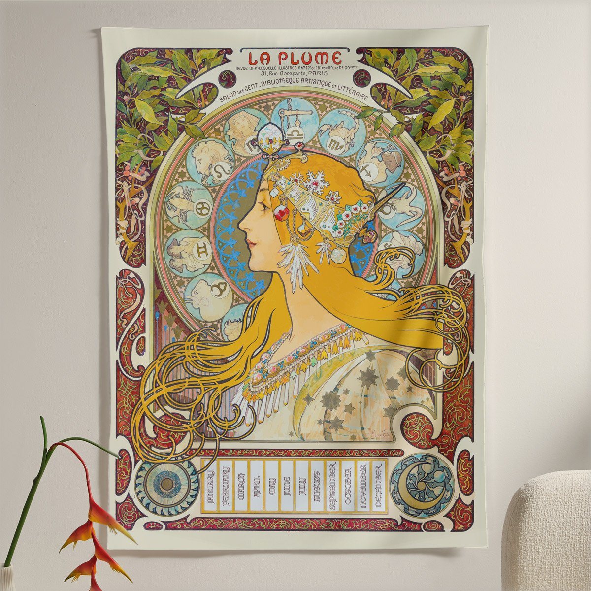 Zodiaque La Plume Tapestry Nirvana Threads