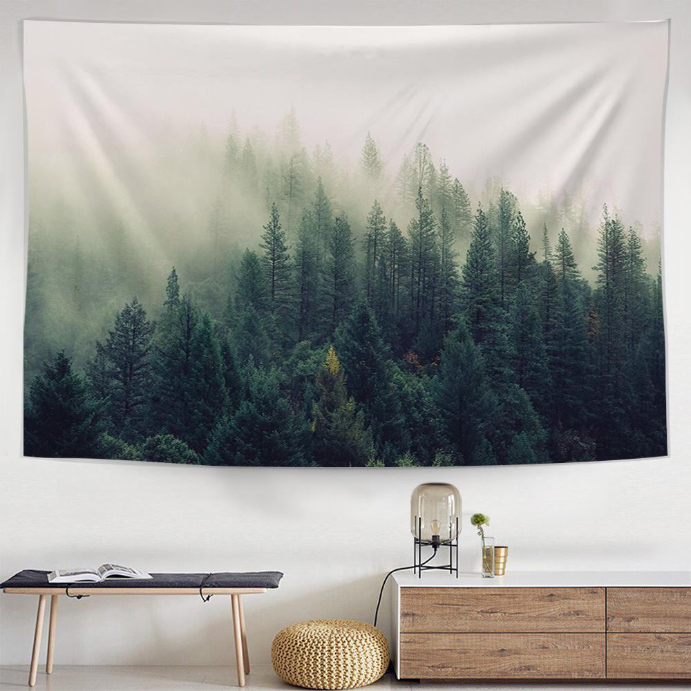 Misty Forest Tapestry-nirvanathreads