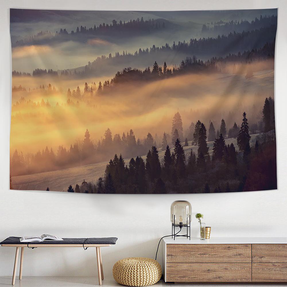 Alpine Sunset Tapestry-nirvanathreads