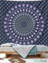 Midnight Mandala Tapestry-nirvanathreads