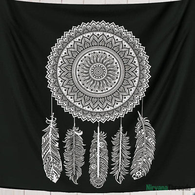 Dreamcatcher Mandala Tapestry-nirvanathreads