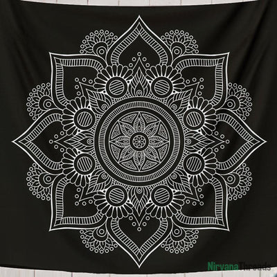 Flint Mandala Tapestry-nirvanathreads