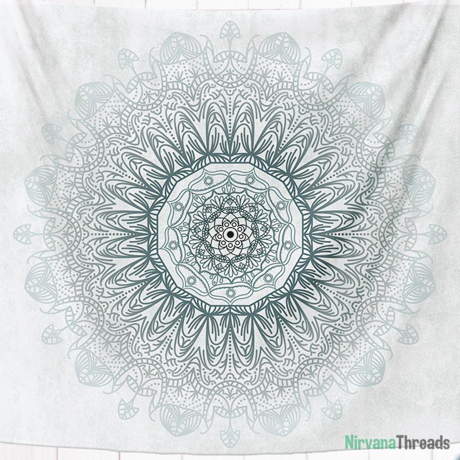 Misty Mandala Tapestry-nirvanathreads