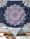 Spatter Mandala Tapestry-nirvanathreads