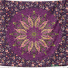 Purple Flower Mandala Tapestry-nirvanathreads