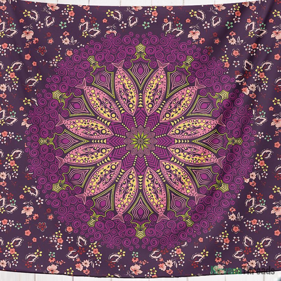 Lavender mandala online tapestry