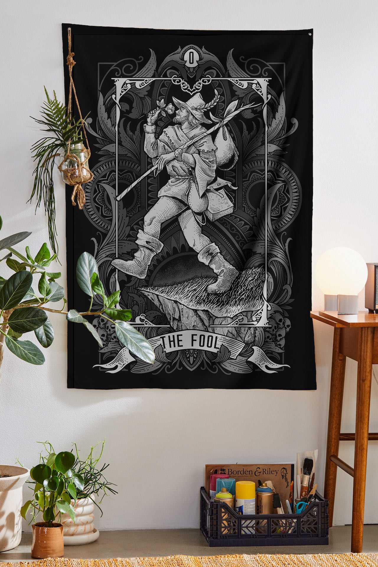 The Fool Tapestry - Black Edition tapestry Nirvana Threads 