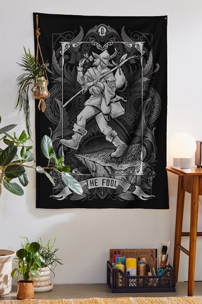 The Fool Tapestry - Black Edition tapestry Nirvana Threads