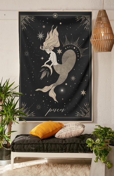 The-Pisces Tapestry-is-a-great-gift-to-say-I-love-you-but-I-also-love-astrology-tarot-wall-hanging-boho-bedroom-zodiac-vibes-from-NirvanaThreads-Nirvana-Threads