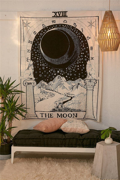 Moon Tarot Tapestry tapestry nirvanathreads