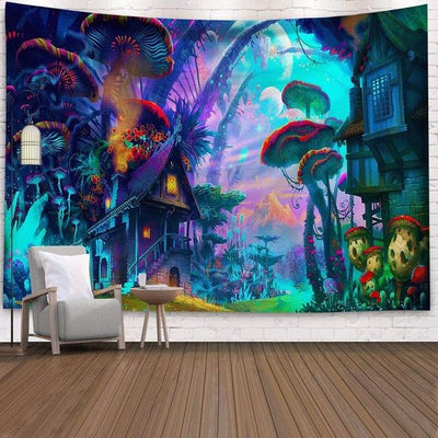 Lost In Wonderland Tapestry tapestry nirvanathreads 80x60 inches / 200x150 cm