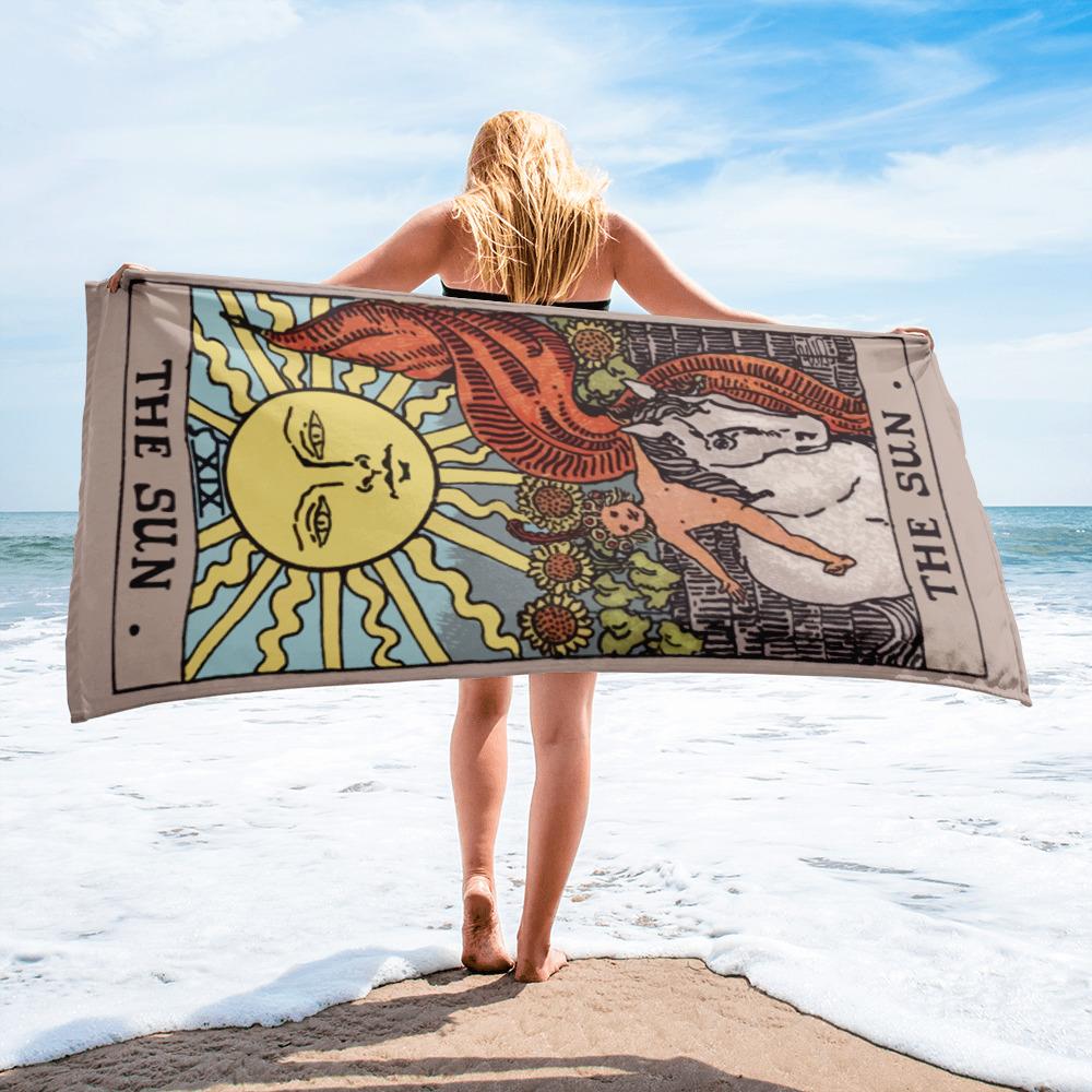 The Sun Tarot Towel towel Nirvana Threads 