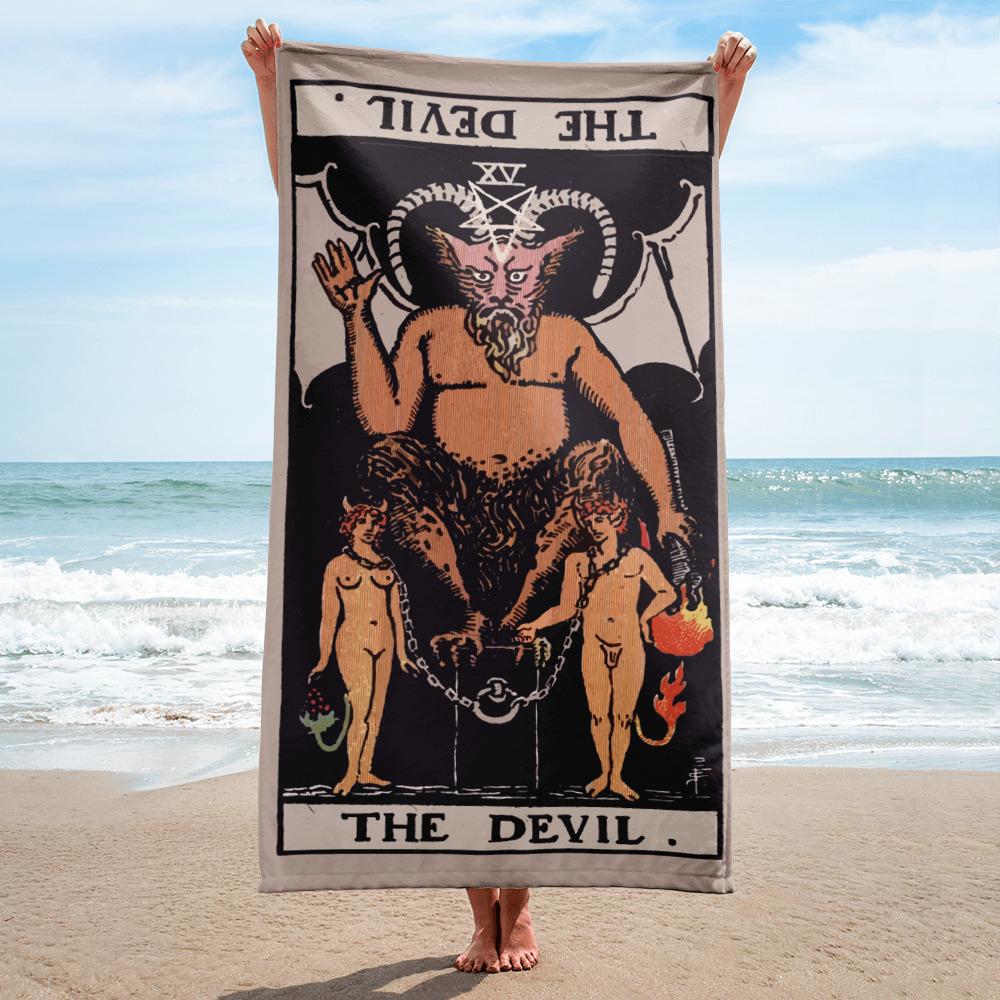 The Devil Tarot Towel towel Nirvana Threads 