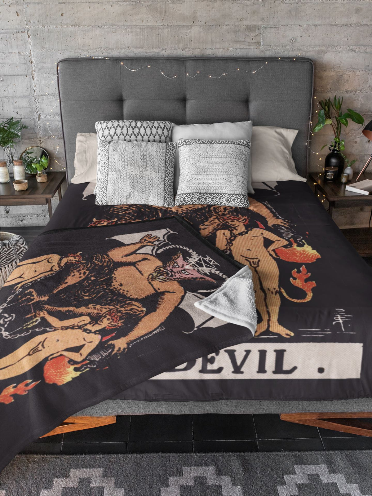 Devil Tarot Blanket blanket Nirvana Threads 