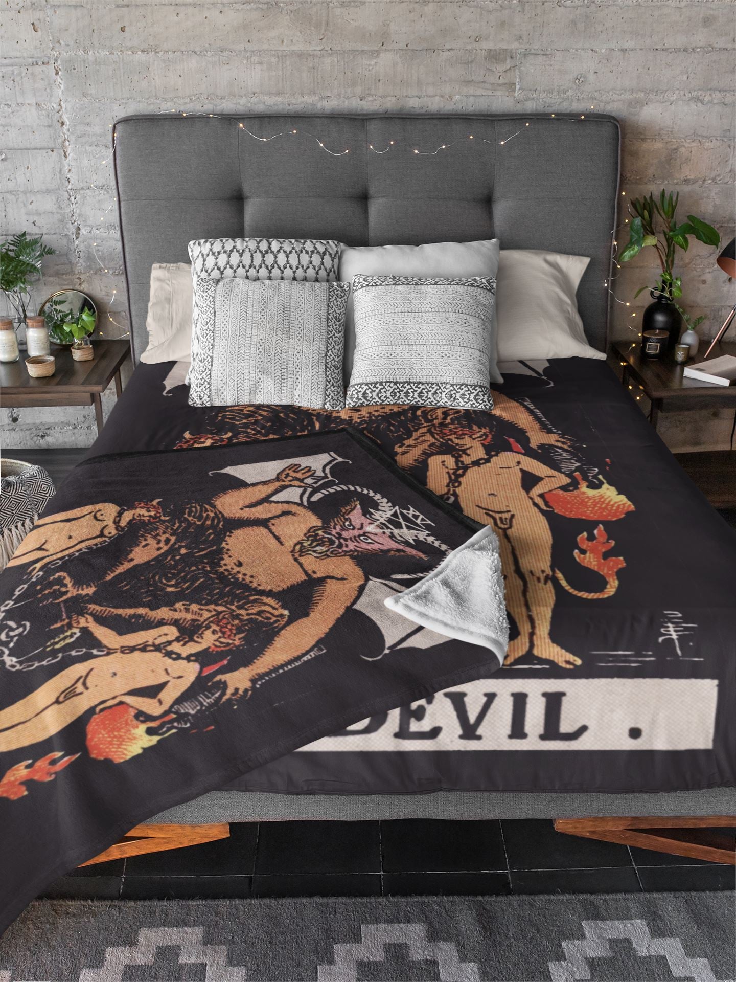 Devil Tarot Blanket blanket Nirvana Threads 