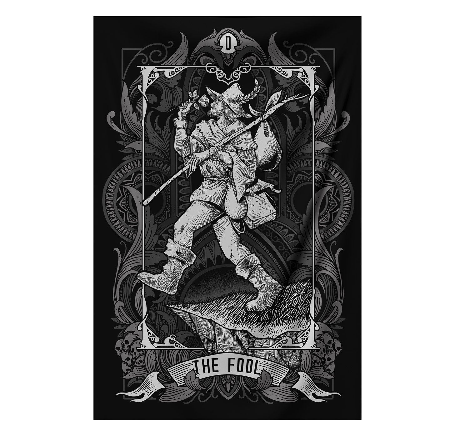 The Fool Tapestry - Black Edition tapestry Nirvana Threads 