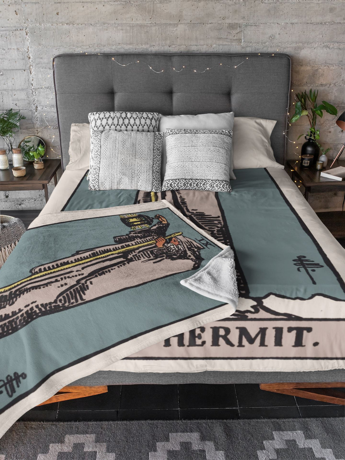 Hermit Tarot Blanket blanket Nirvana Threads 