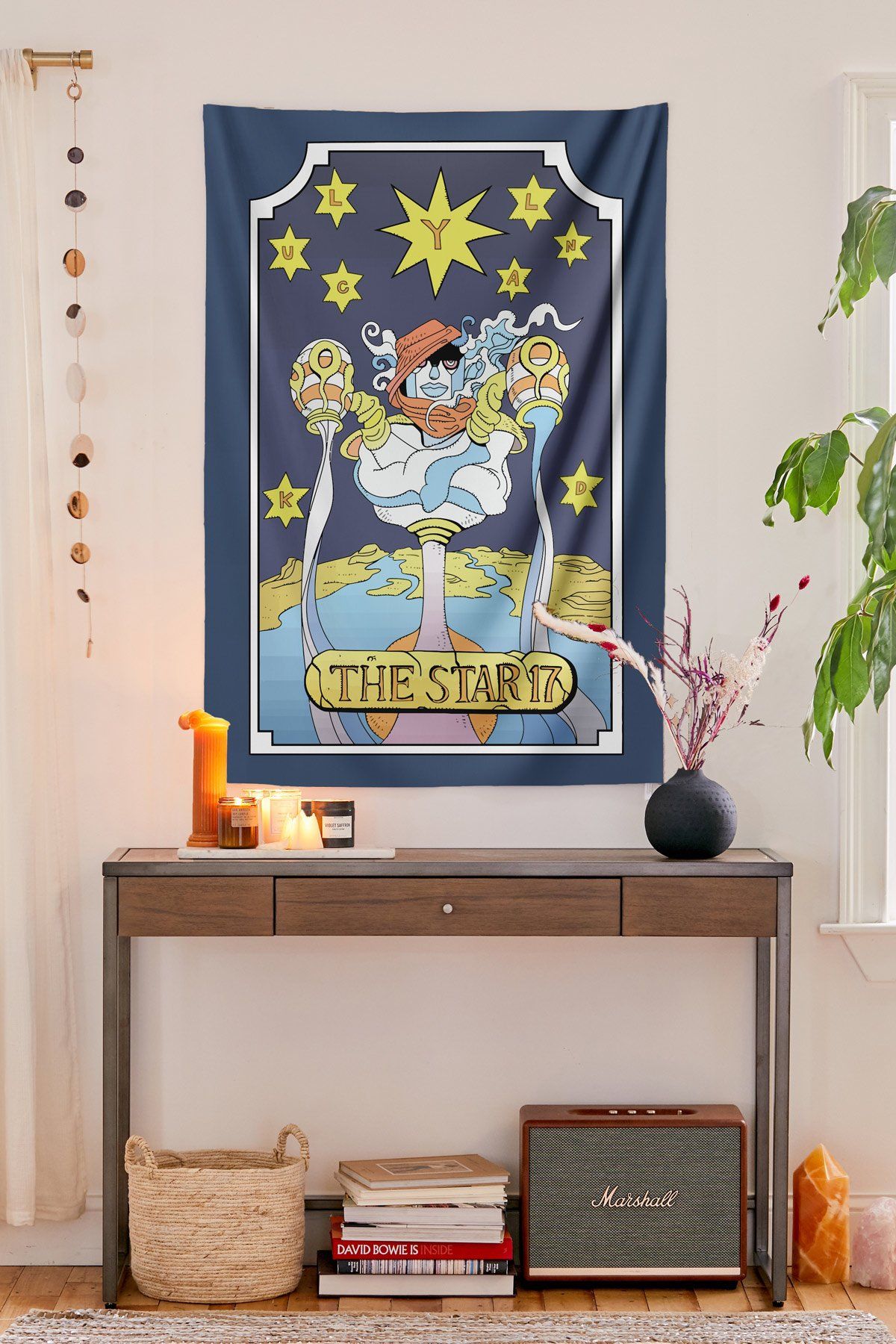 The Star JoJo Tarot Tapestry tapestry NirvanaThreads 