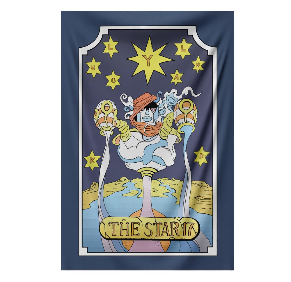 The Star JoJo Tarot Tapestry tapestry NirvanaThreads 