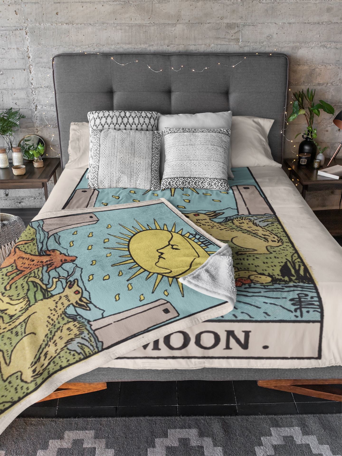 Moon Tarot Blanket blanket Nirvana Threads 