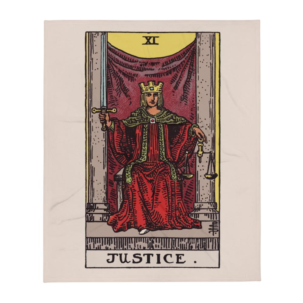 Justice Tarot Blanket blanket Nirvana Threads 