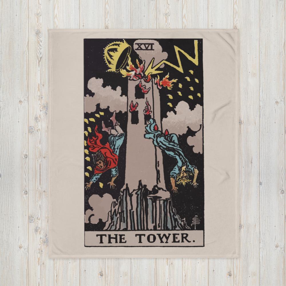 Tower Tarot Blanket blanket Nirvana Threads 
