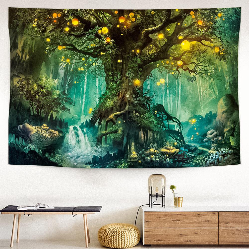 HASTHIP Tree Of Life Tapestry Wall Hanging Wishing Tree Aesthetic